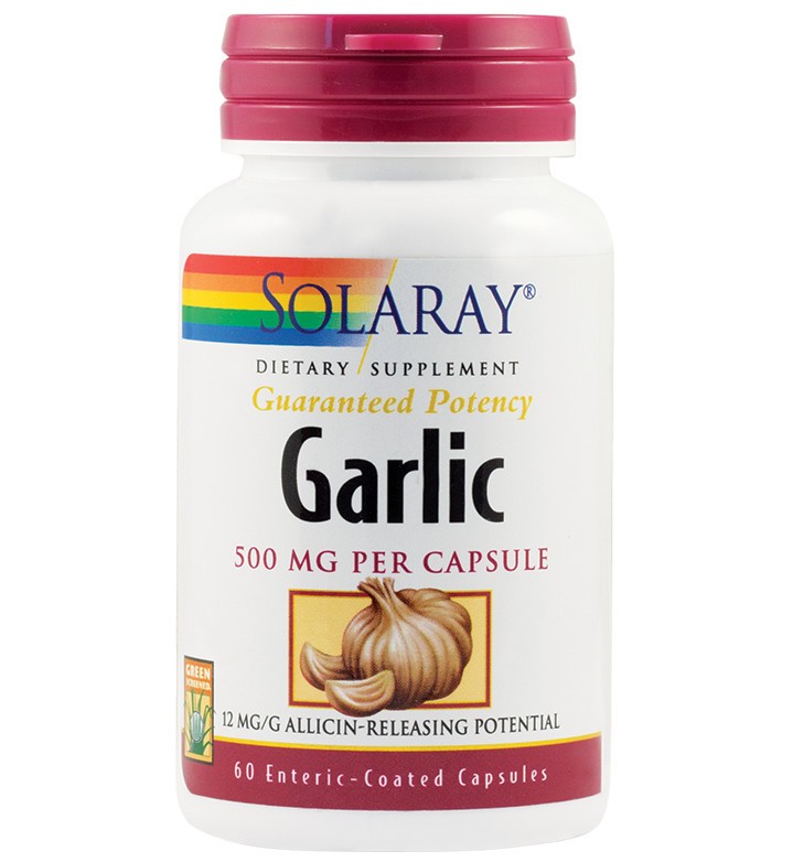 Garlic (Usturoi) SECOM Solaray 60 capsule (Concentratie: 500 mg)