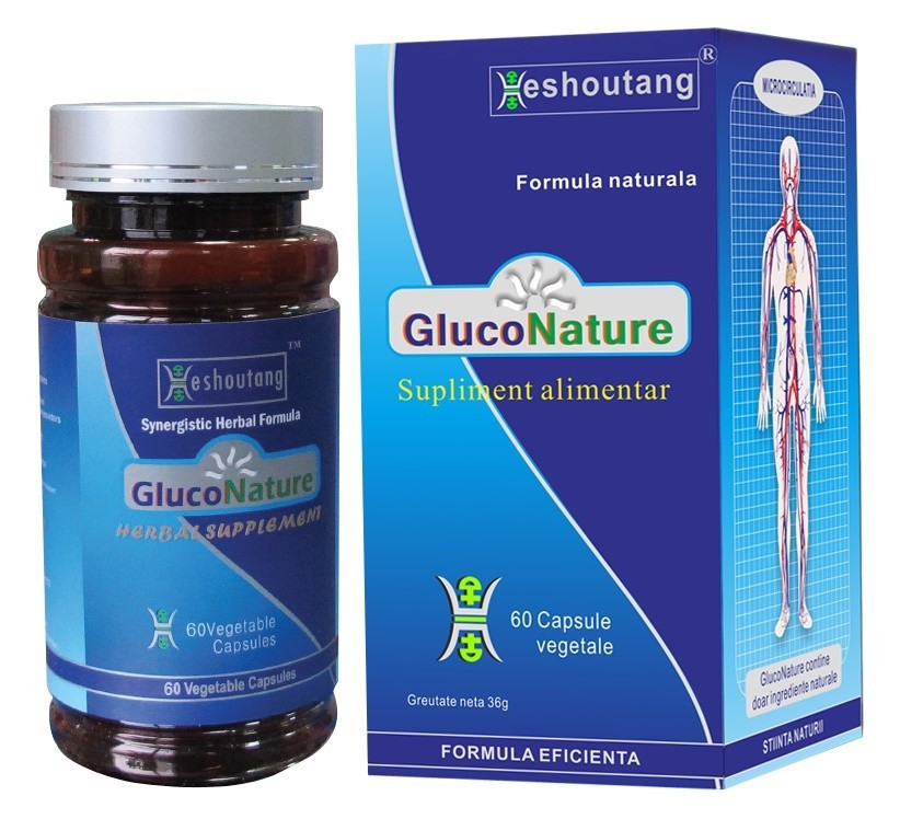GlucoNature Heshoutang (Diabet 2) Darmaplant 60 capsule (Concentratie: 490 mg)