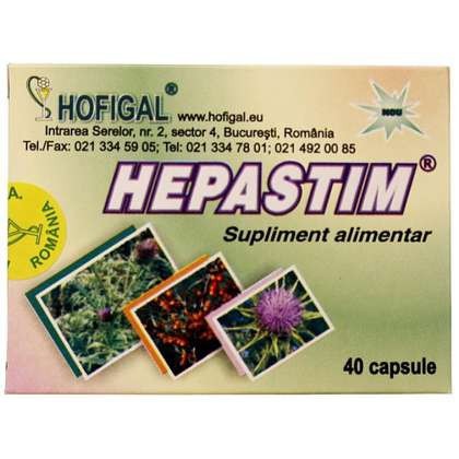 Hepastim Hofigal 40 capsule (Concentratie: 402.9 mg)
