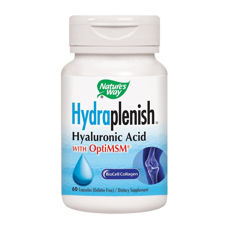 Hydraplenish Colagen Acid Hialuronic SECOM Natures Way 60 capsule (Concentratie: 700 mg)