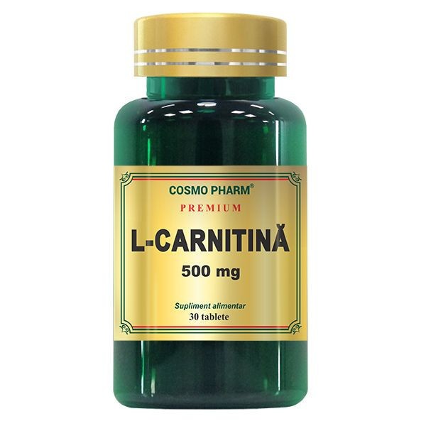 L-Carnitina Cosmopharm Premium 30 capsule (Concentratie: 500 mg)
