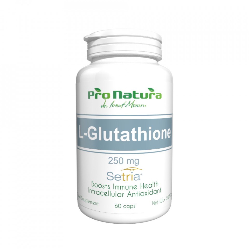L-Glutation 250mg, 60 capsule, Pro Natura (Ambalaj: 60 capsule, Concentratie: 250 mg)