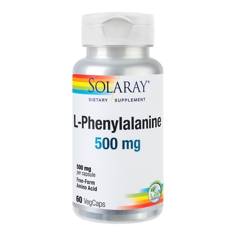 L-Phenylalanine SECOM Solaray 60 capsule (Concentratie: 500 mg)