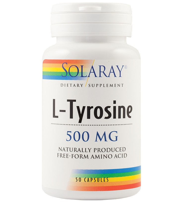 L-Tyrosine SECOM Solaray 50 capsule (Concentratie: 500 mg)