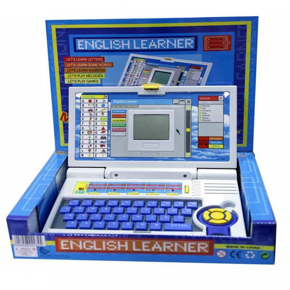 Laptop Interactiv pentru copii, cu 20 de activitati (CULOARE: Albastru)
