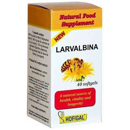 Larvalbina Hofigal 40 capsule (Concentratie: 895 mg)