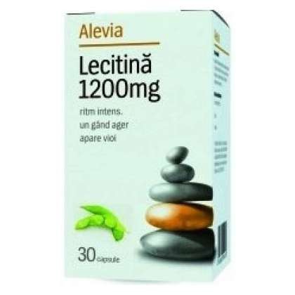 Lecitina 1200 mg Alevia 30 capsule (Concentratie: 1200 mg)