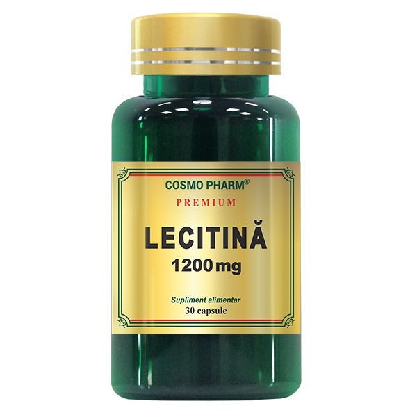 Lecitina 1200 mg Cosmopharm Premium (Ambalaj: 30 capsule, Concentratie: 1200 mg)