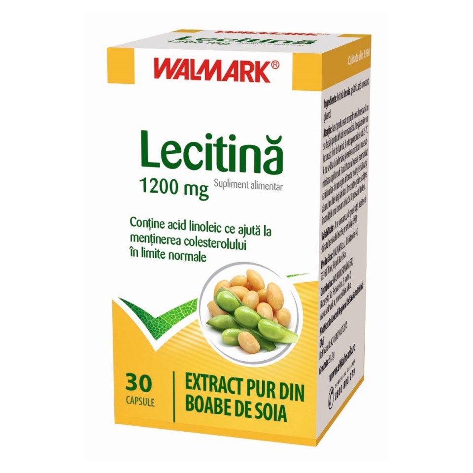 Lecitina 1200 mg Walmark (Ambalaj: 30 tablete, Concentratie: 1200 mg)