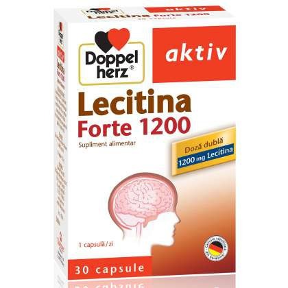 Lecitina Forte 1200 mg DoppelHerz 30 capsule (Concentratie: 1200 mg)