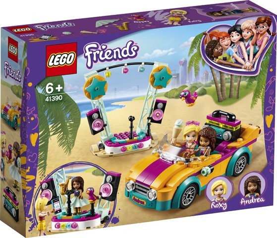 LEGO Friends: Masina si scena Andreei 41390, 6 ani+, 240 piese (Brand: LEGO)