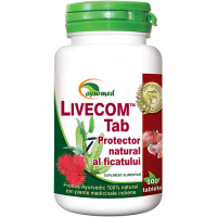 Livecom, protector natural al ficatului 120tbl AYURMED