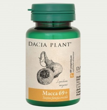 Macca 69+ Dacia Plant 60 comprimate (Concentratie: 500 mg)