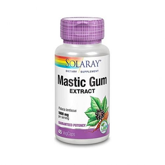 Mastic Gum 500 mg SECOM Solaray 45 capsule (Concentratie: 500 mg)