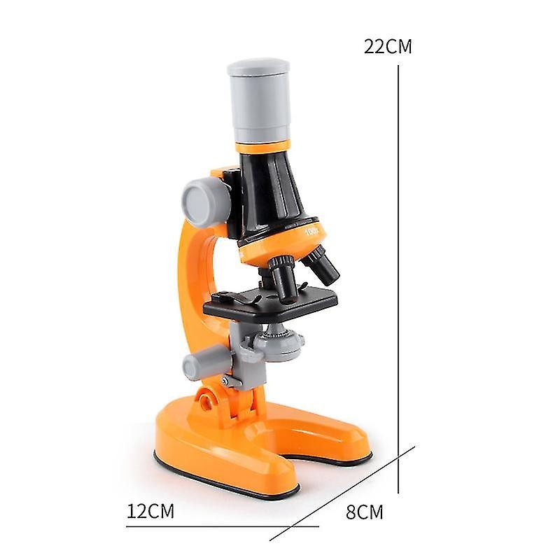 Microscop pentru copii STEM (CULOARE: Portocaliu)