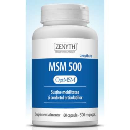 MSM 500 mg Zenyth 60 capsule (Concentratie: 500 mg)
