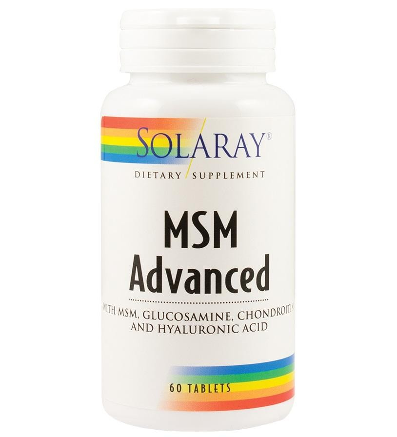 MSM Advanced Tablets SECOM Solaray 60 tablete (Concentratie: 1000 mg)