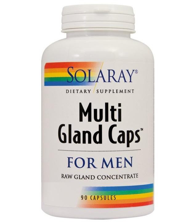 Multi Gland Caps For Men SECOM Solaray 90 capsule (Concentratie: 385 mg)
