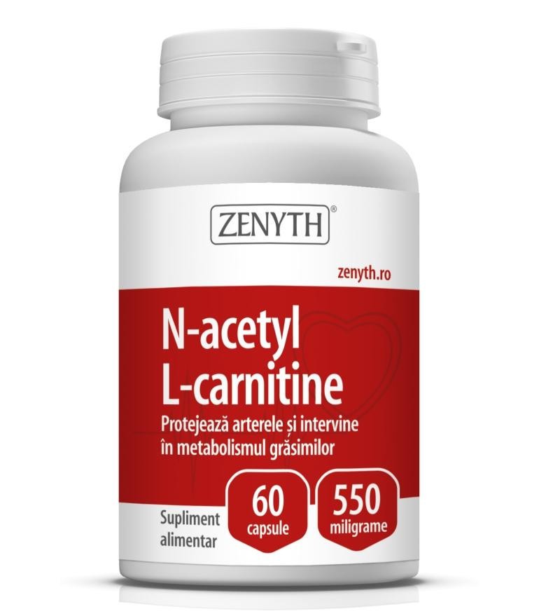 N-Acetyl L-Carnitine Zenyth 60 capsule (Concentratie: 550 mg)