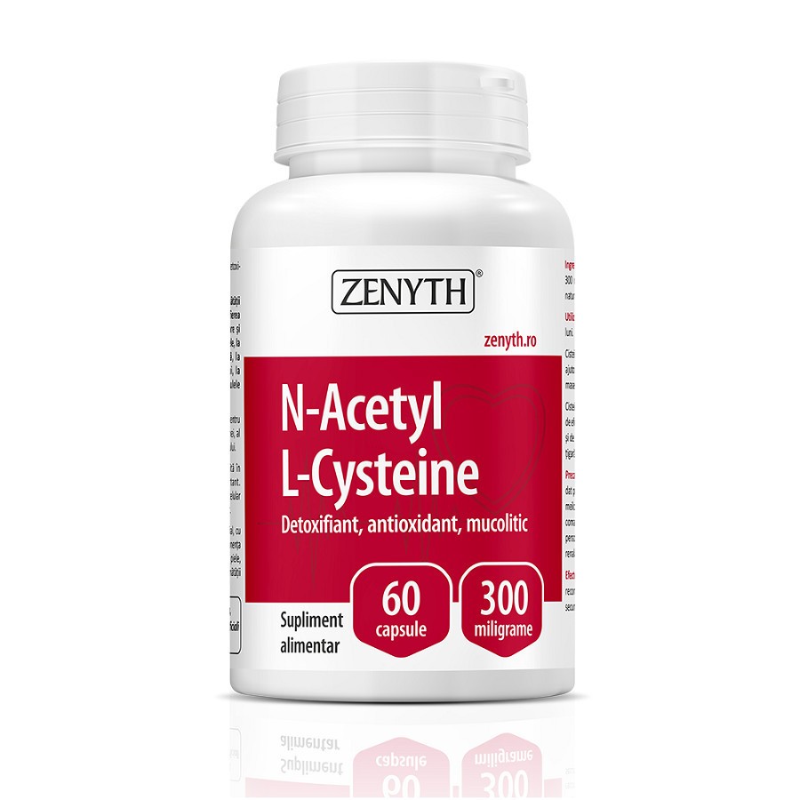 N-Acetyl L-Cysteine Zenyth 60 capsule (Concentratie: 550 mg)
