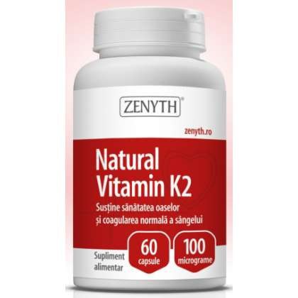 Natural Vitamin K2 Zenyth 60 capsule (Concentratie: 100 mcg)