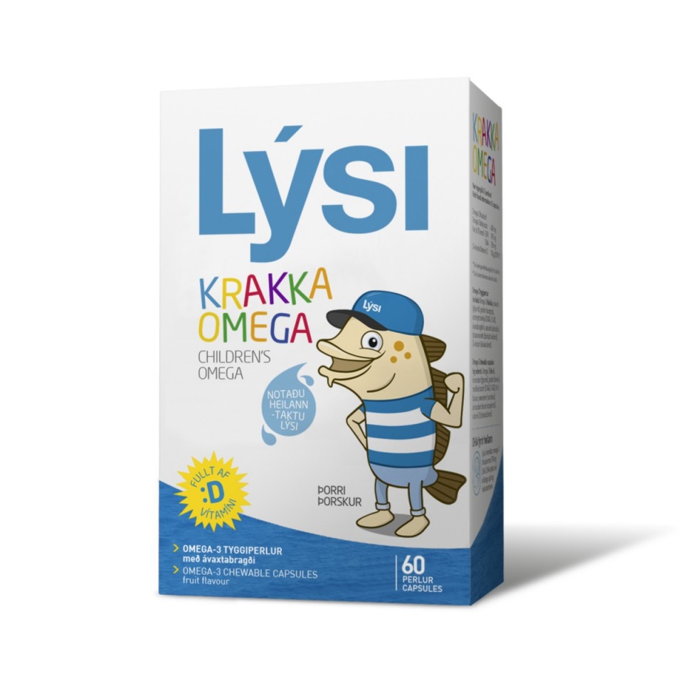 Omega-3 Chewable pentru Copii Lysi 60 capsule (Concentratie: 500 mg)