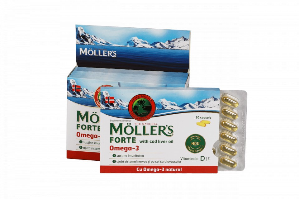 Omega 3 Forte 150 capsule Mollers (Ambalaj: 150 capsule)