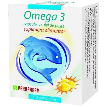 Omega 3 ulei de peste (cod si rechin) Parapharm (Concentratie: 30 capsule)