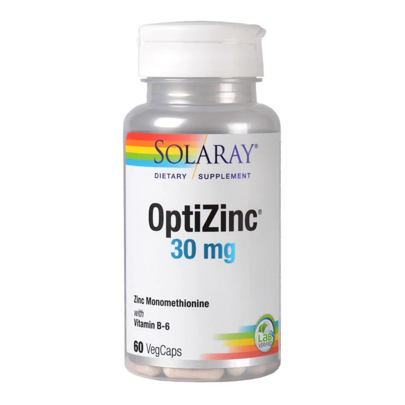 OptiZinc 30 mg Solaray, 60 capsule, Secom (Gramaj: 60 capsule)