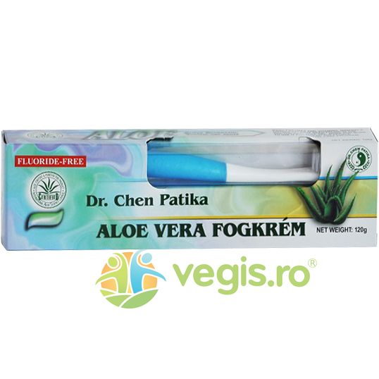Pachet Pasta de Dinti cu Aloe Vera 120g + Periuta de Dinti