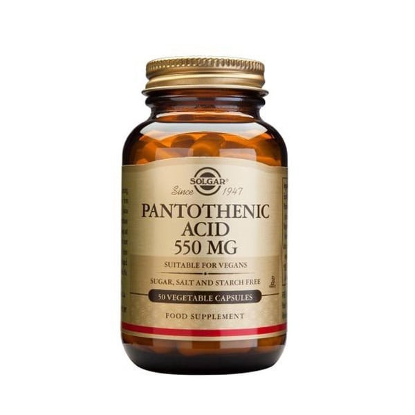 Pantothenic Acid 550 mg Solgar 50 capsule (Ambalaj: 50 capsule)