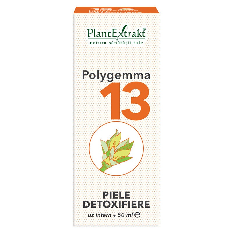 Polygemma 13 (Piele detoxifiere) PlantExtrakt 50 ml (Ambalaj: 50 ml)