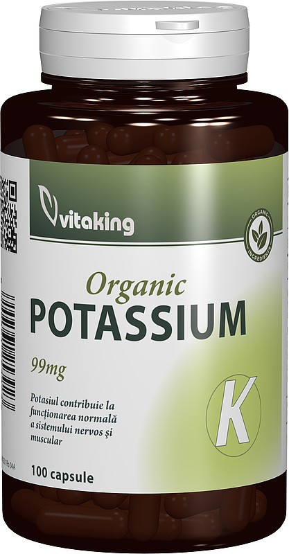 Potasiu 99 mg Vitaking (Ambalaj: 60 capsule, TIP PRODUS: Suplimente alimentare)