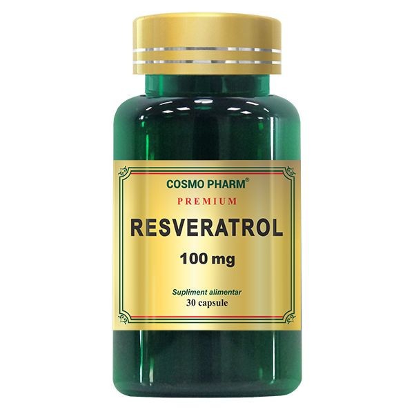 Resveratrol 100 mg Cosmopharm Premium 30 capsule (Concentratie: 100 mg)