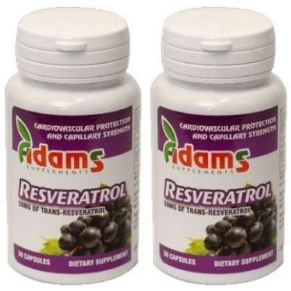 Resveratrol 50 mg Adams Vision (Gramaj: 30 capsule, Concentratie: 50 mg)