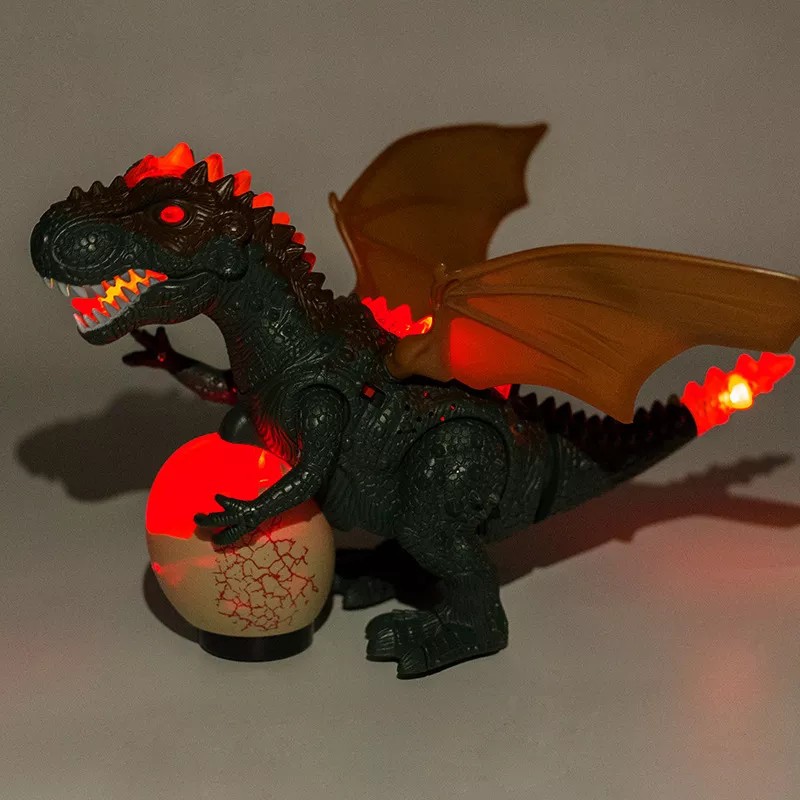 Robot dinozaur Tyrannosaurus cu lumini si sunete (CULOARE: Maro)