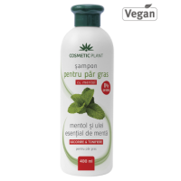 Sampon par gras cu mentol  400ml COSMETIC PLANT