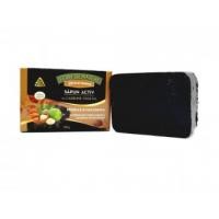 Sapun activ cu carbune vegetal, migdale, macadamia si note de ciocolata-antimatreata pentru par gras 100gr VERRE DE NATURE