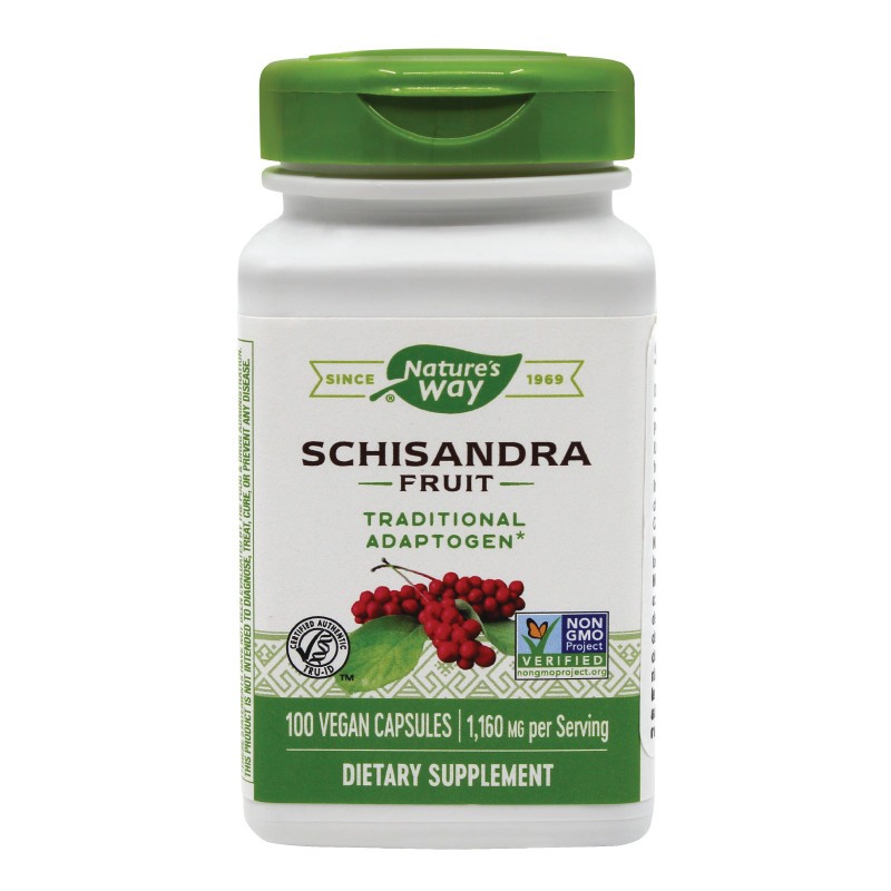 Schisandra Natures Way 100 capsule, Secom (Concentratie: 580 mg)