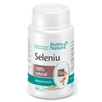Seleniu Natural Rotta Natura 30 capsule (TIP PRODUS: Suplimente alimentare, Concentratie: 100 mg)