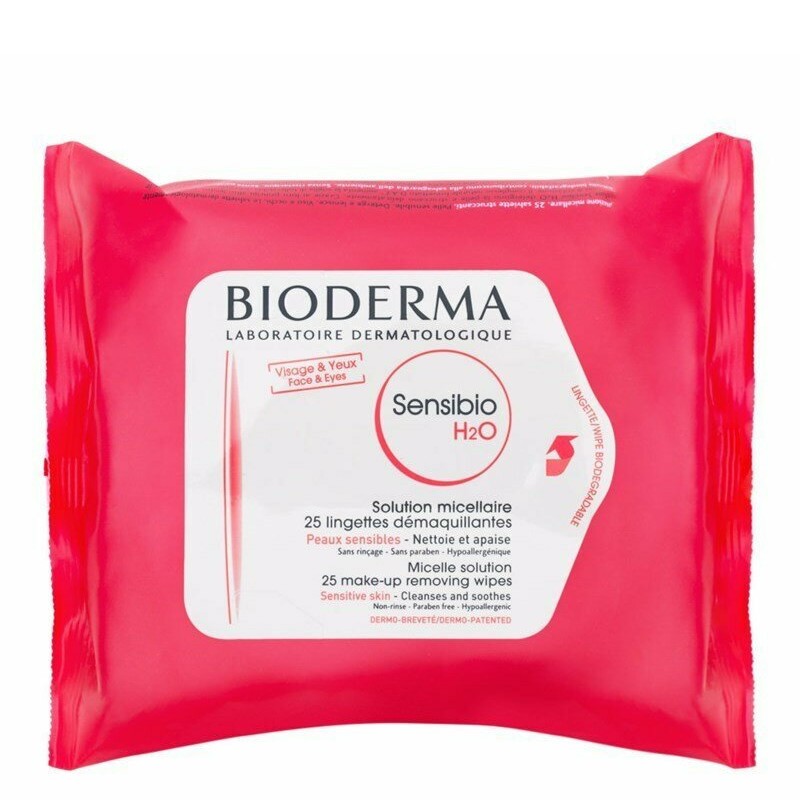 Servetele demachiante Bioderma Sensibio H2O Biodegradable Wipes 25 Pcs (Concentratie: Servetele demachiante, Gramaj: 25 buc)