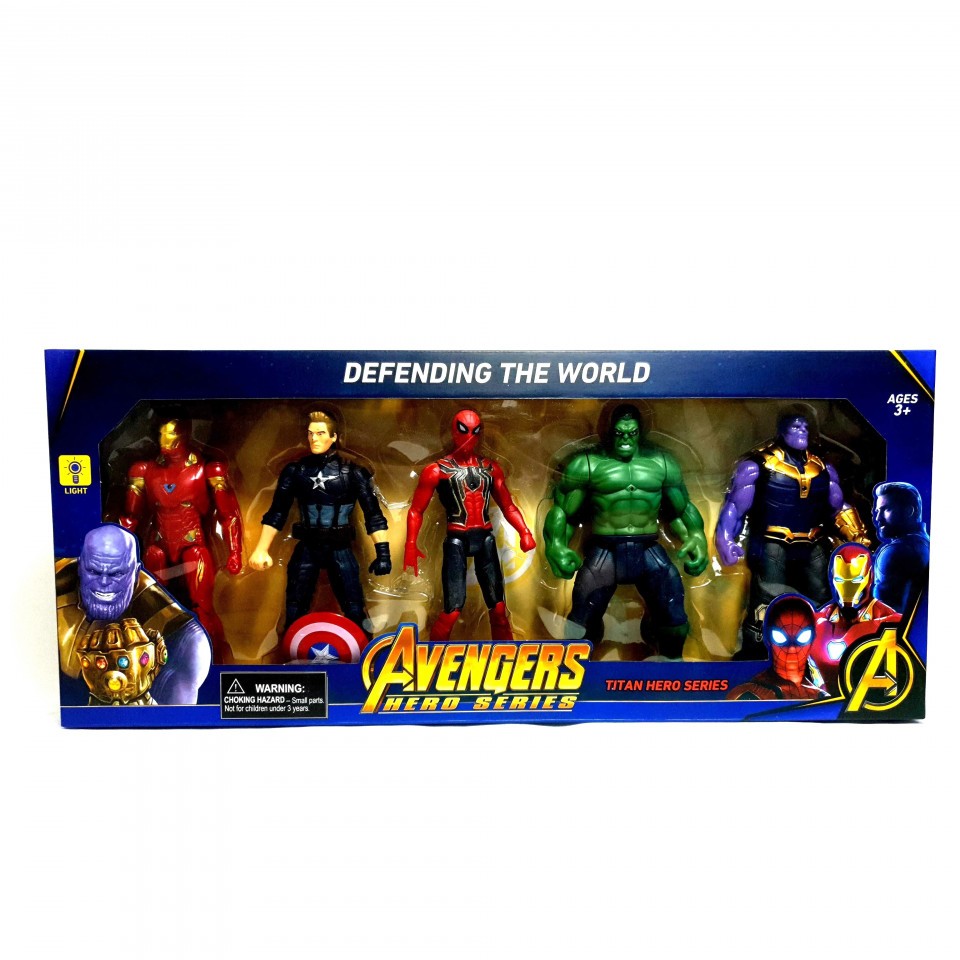 Set 5 Figurine articulate Avengers , 12 cm