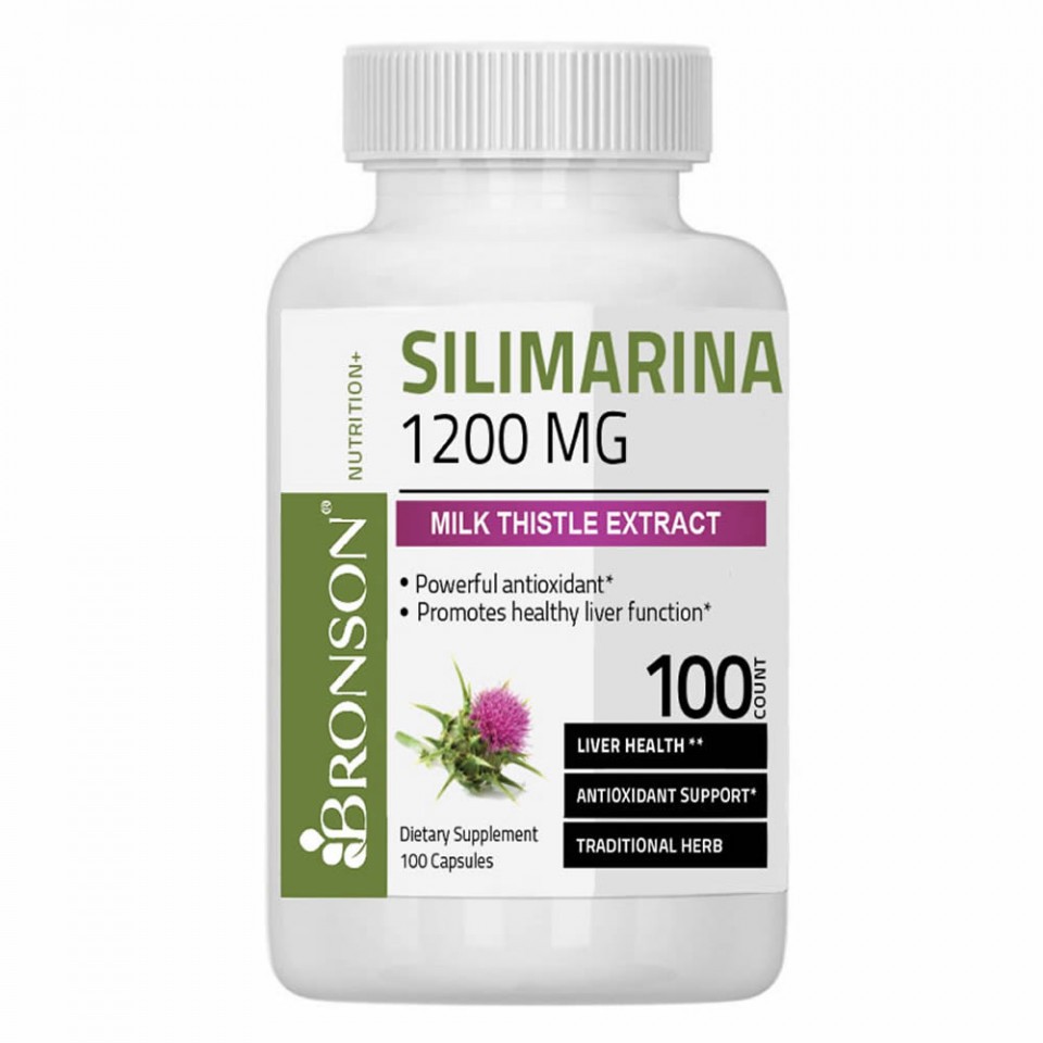 Silimarina 1200 mg Bronson 100 capsule (Concentratie: 1200 mg)