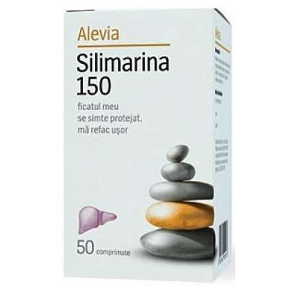 Silimarina 150 mg Alevia 50 comprimate (Concentratie: 150 mg)