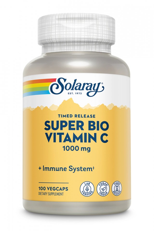 Super Bio Vitamina C Solaray, 100 capsule, Secom (TIP PRODUS: 100 capsule)