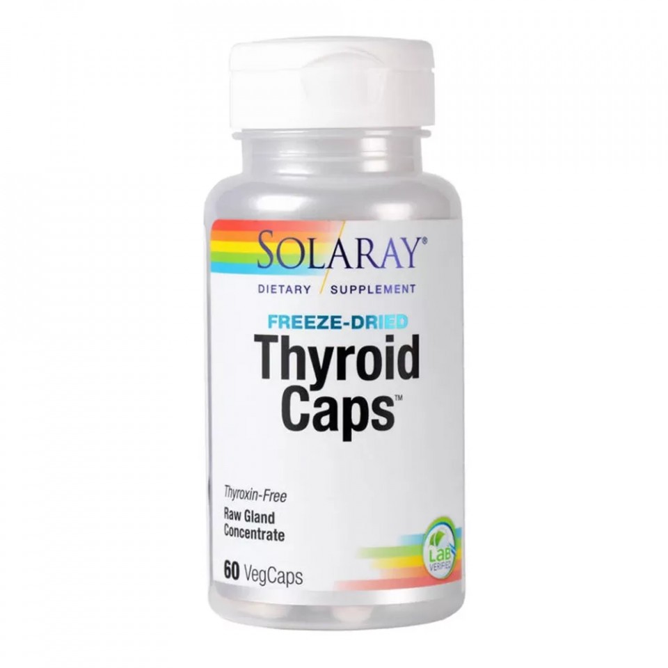Thyroid Caps SECOM Solaray 60 capsule (Concentratie: 350 mg)