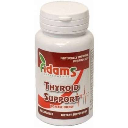 Thyroid Support Adams Vision (Gramaj: 90 capsule, Concentratie: 600 mg)
