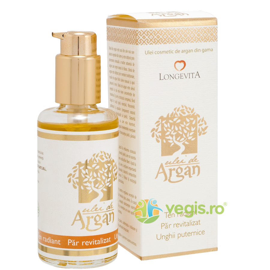 Ulei de Argan Presat la Rece Ecologic/Bio 10ml Longevita