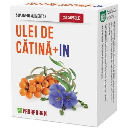 Ulei de catina plus ulei de in Parapharm 30 capsule (Concentratie: 500 mg)