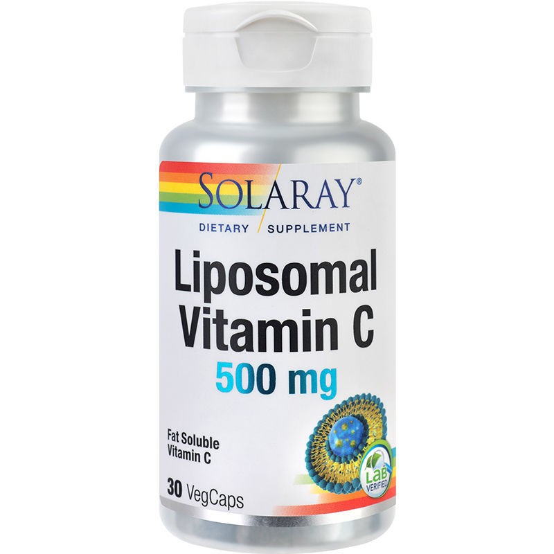 Vitamin C Liposomal 500 mg Solaray, 30 capsule, Secom (TIP PRODUS: 30 capsule)